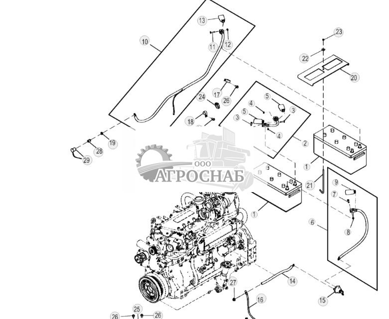 Батареи и кабели батарей (1400 А (ток холодного запуска)) (6090HDW01  6090HDW04) ( - 676587) - ST3438 269.jpg